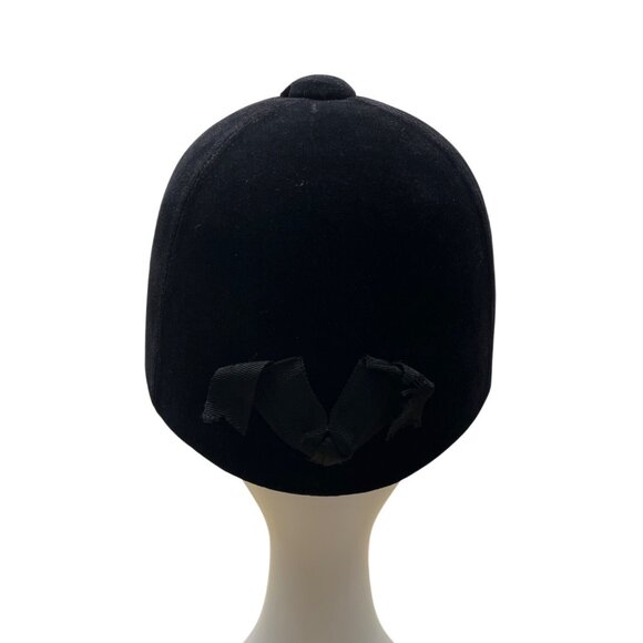 Vintage Westbury Hunt Cap Equestrian Riding Helmet Black Velvet Size 7 3/8 - 60 main image 9